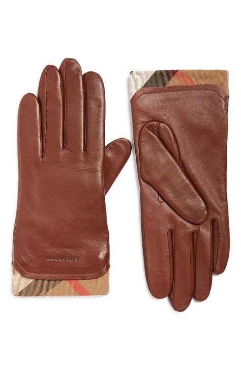 burberry women's leather gloves